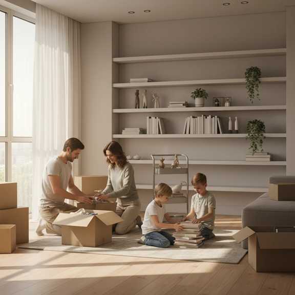 بسته بندی وسایل منزل