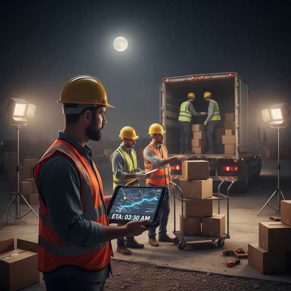 حمل اثاثیه در شب