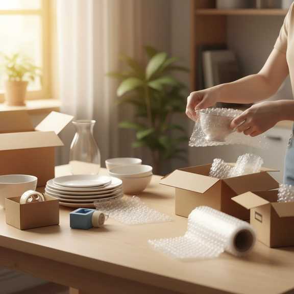 بسته‌ بندی وسایل منزل